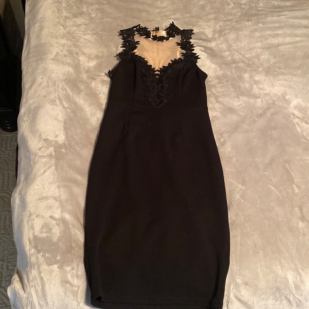 Black cocktail dress